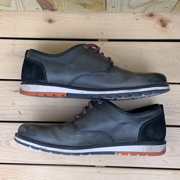 Pikolinos Mens Gray With Black Trim Oxford Leather Size 44 EU 10.5-11 US - Picture 4 of 9